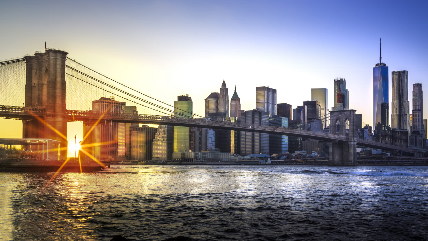 sunset in NY
