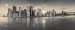 black and white Panorama view of New York